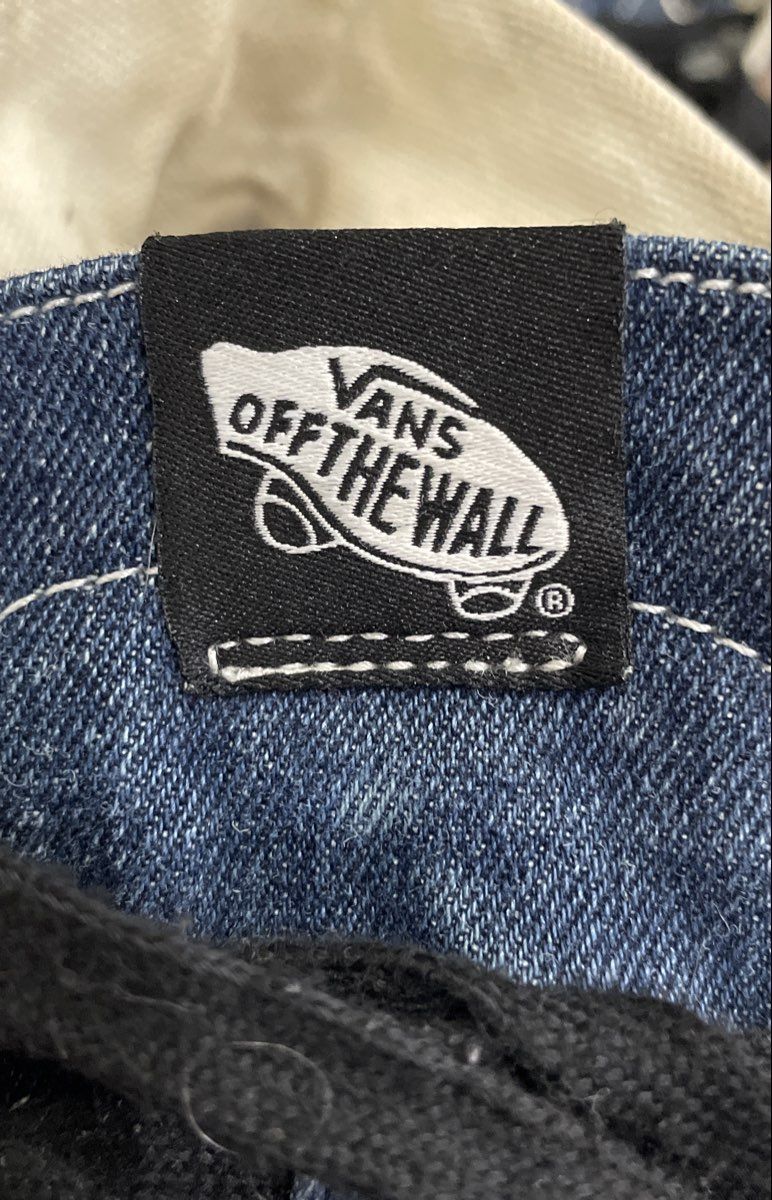 Vans Sk8-Hi Blue Denim High Top Sneakers Men's Size 8 Women's 9.5