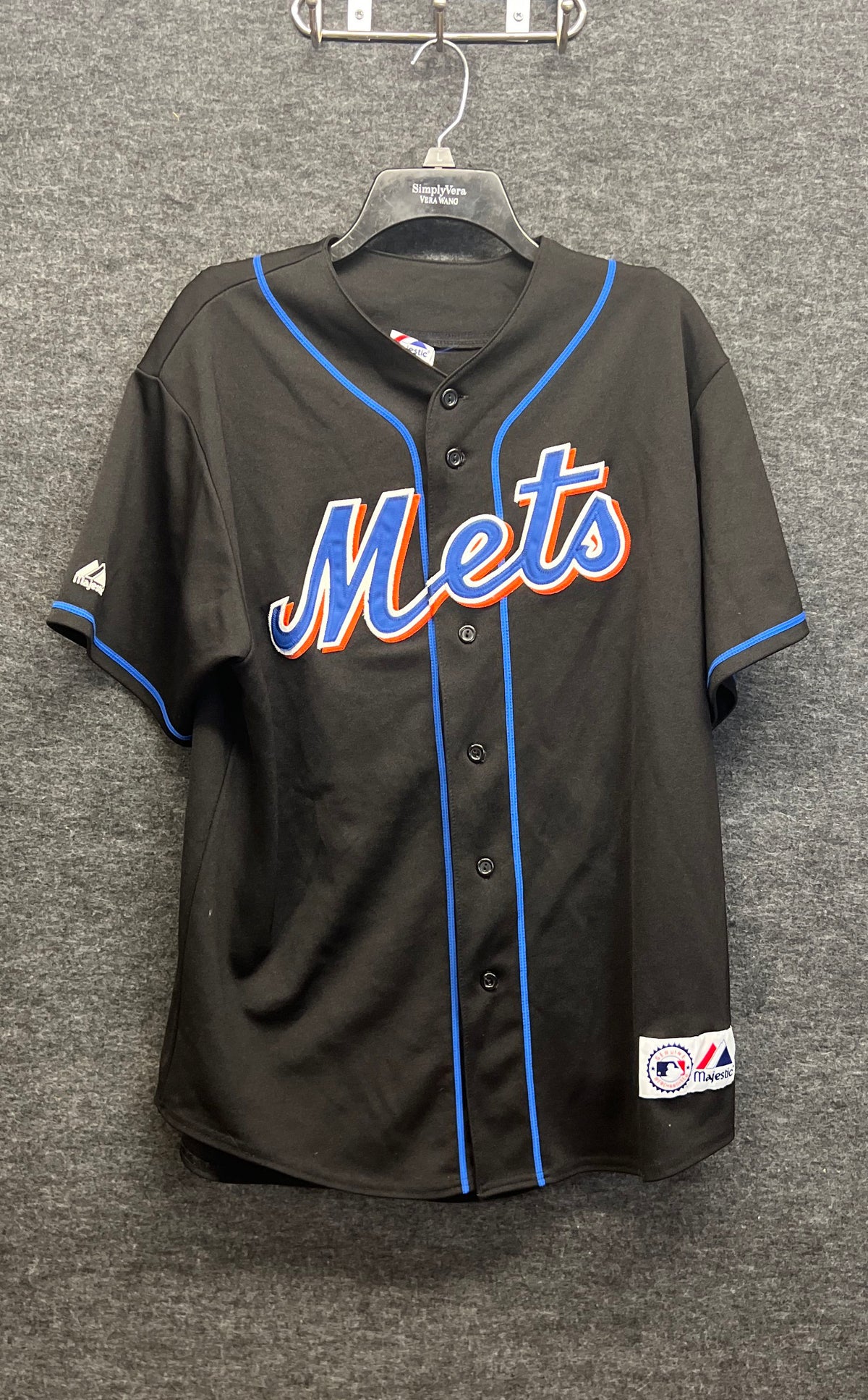 Majestic Men's New York Mets Paul Lo Duca #16 Black Baseball Jersey Size XL