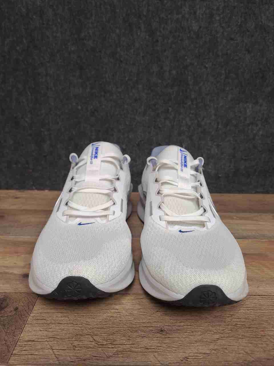 Nike Downshifter 13 White Silver Grey Running Shoes Men's Size 12