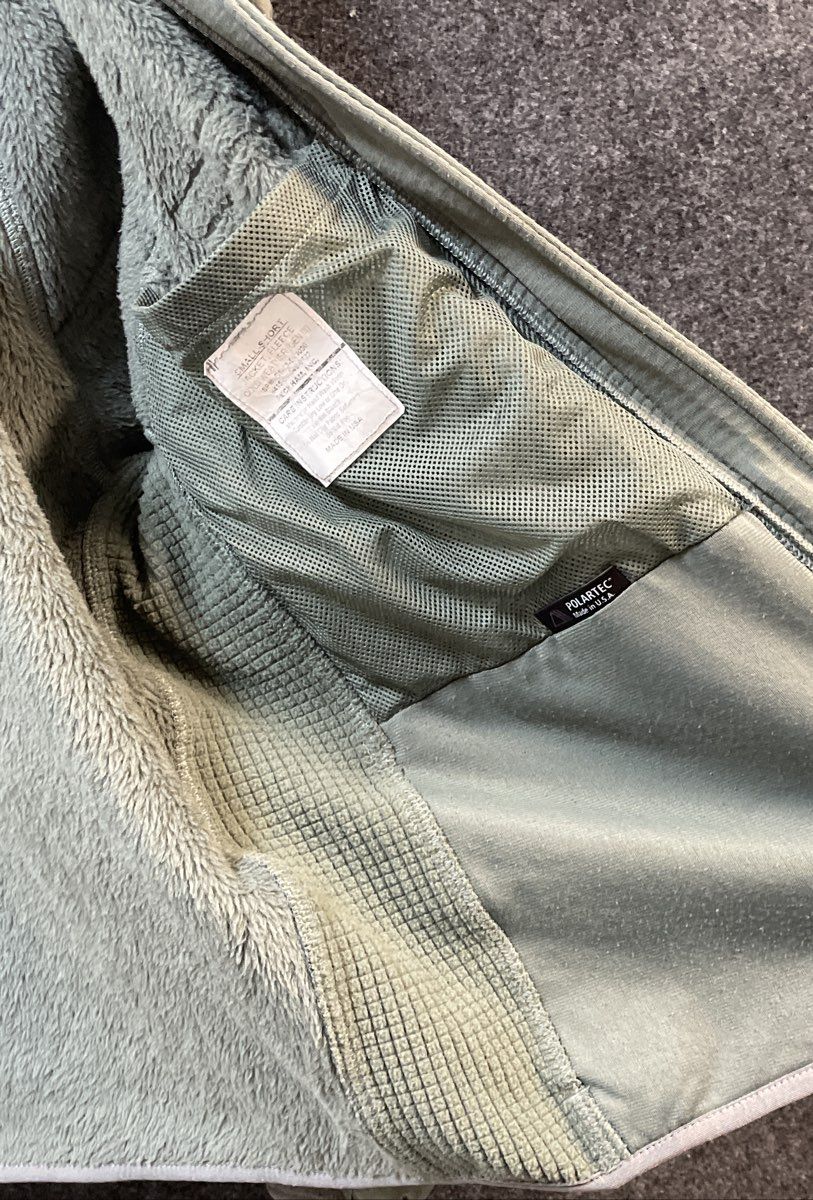 Peckham Men's Foliage Green Gen III ECWCS Level 3 Polartec Fleece Jacket Sz S-S