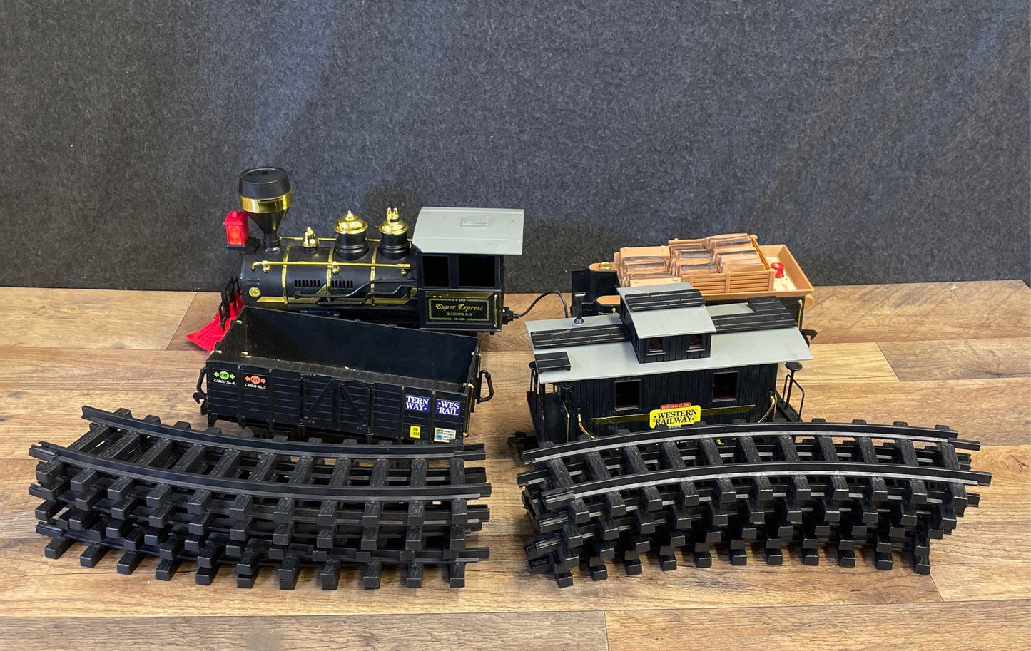 Vintage Echo Super Express Train Set Lot G Scale Plastic D.B.G.M. with Track