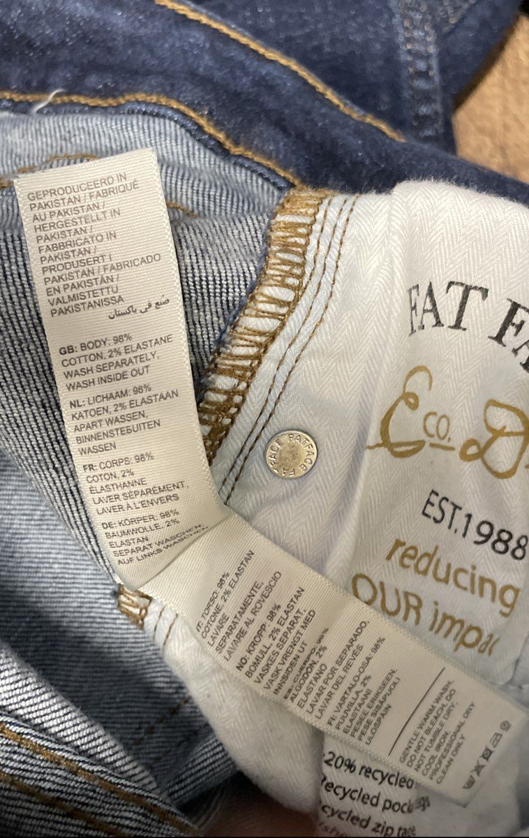 Fat Face Women's Sway Slim Eco Denim Blue Indigo Stretch Jeans Sz UK 14R
