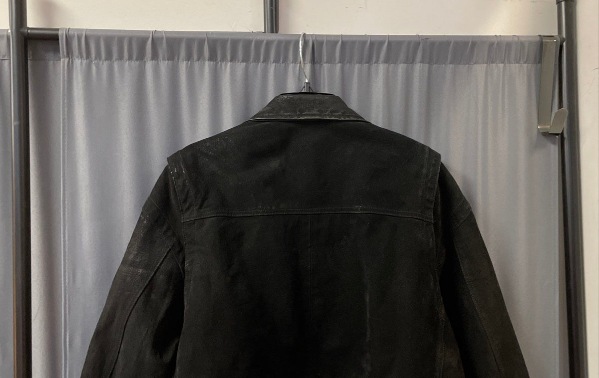 Knightsbridge Men's Black Suede Leather Jacket Full Zip Bomber Sz XL