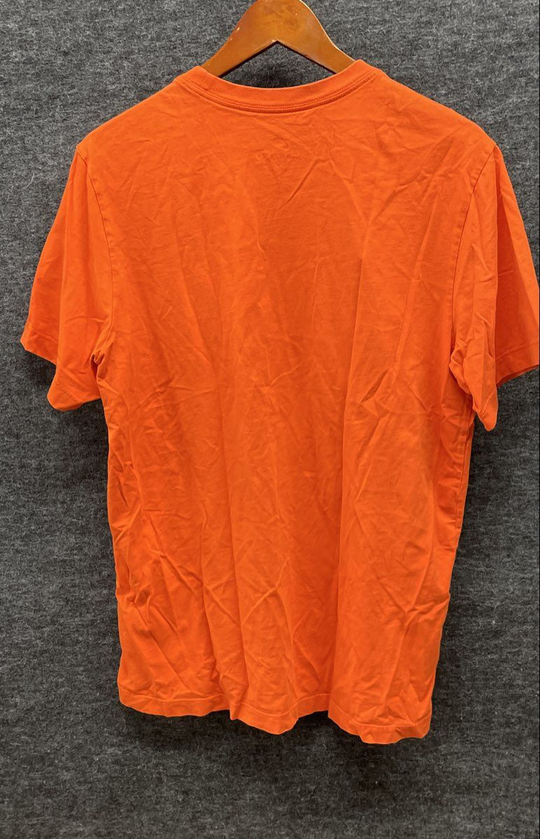 Nike Men's Orange The Nike Tee Embroidered Futura Swoosh Logo T-Shirt Size L