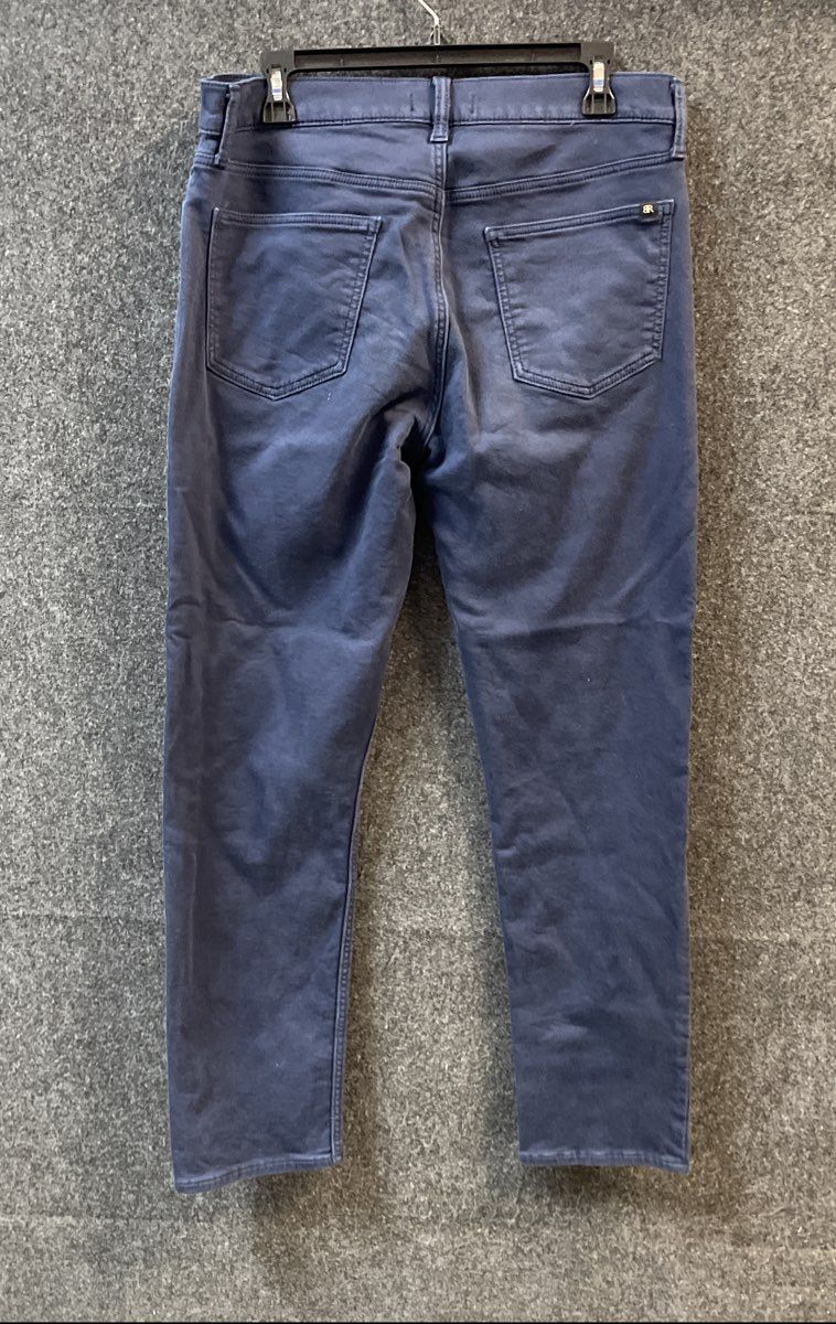 Banana Republic Men's Navy Blue 5-Pocket Stretch Twill Pants Sz 34x32