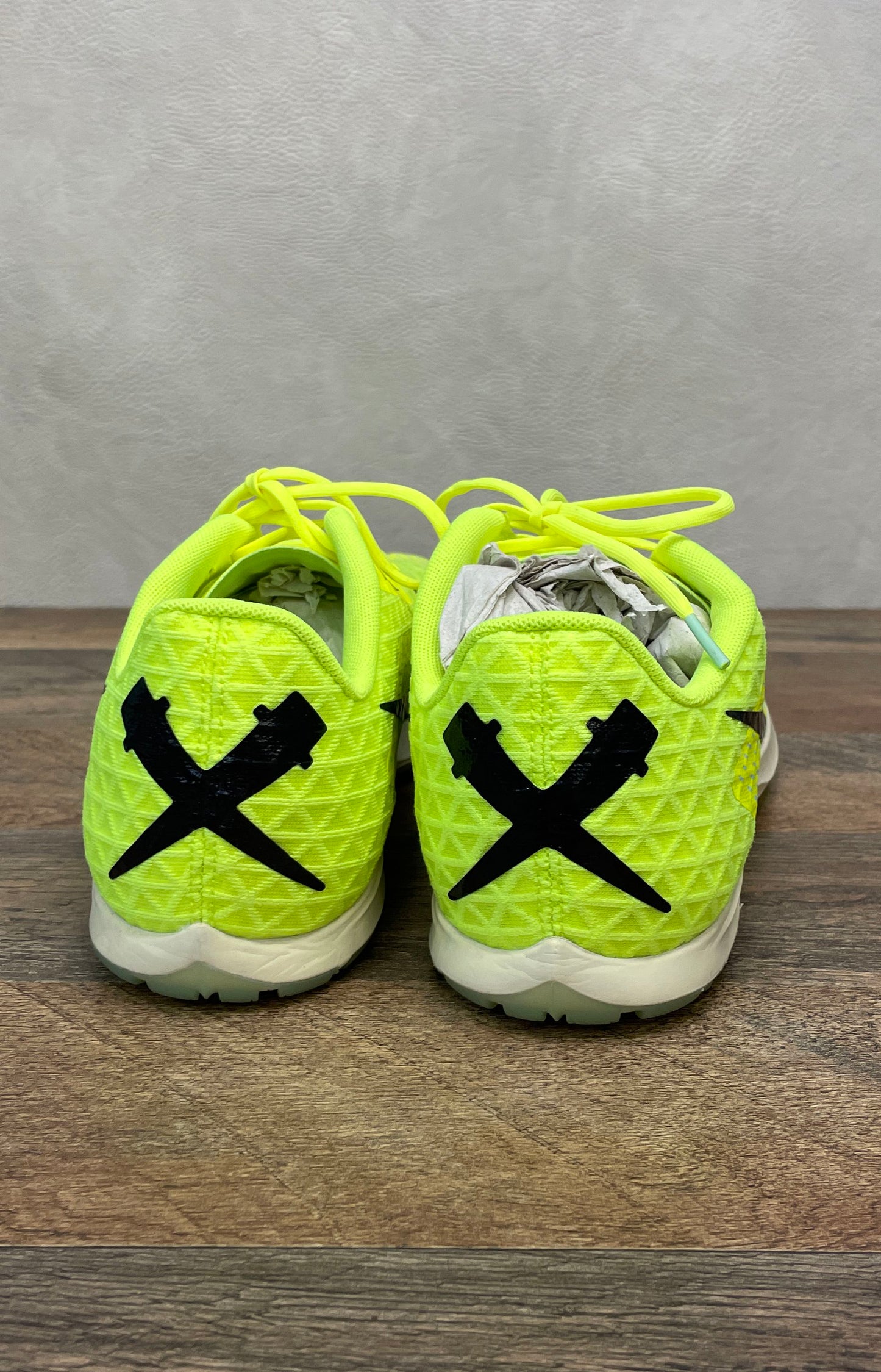 Nike Zoom Rival XC 5 Volt Black Cross Country Running Spikes Men's Size 12.5