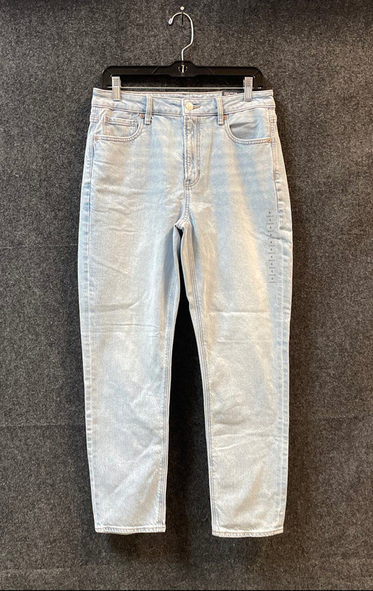 American Eagle Women's Mom Jean Light Wash Super High-Rise Strigid NWT Sz 6 Reg