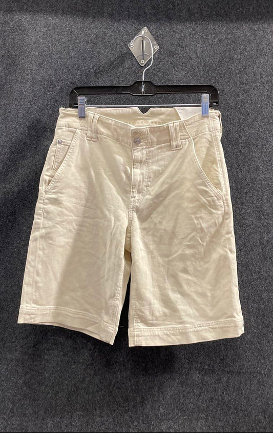 American Eagle Women's Beige 11" Jort High-Rise Dreamy Drape Shorts Sz 6 NWT