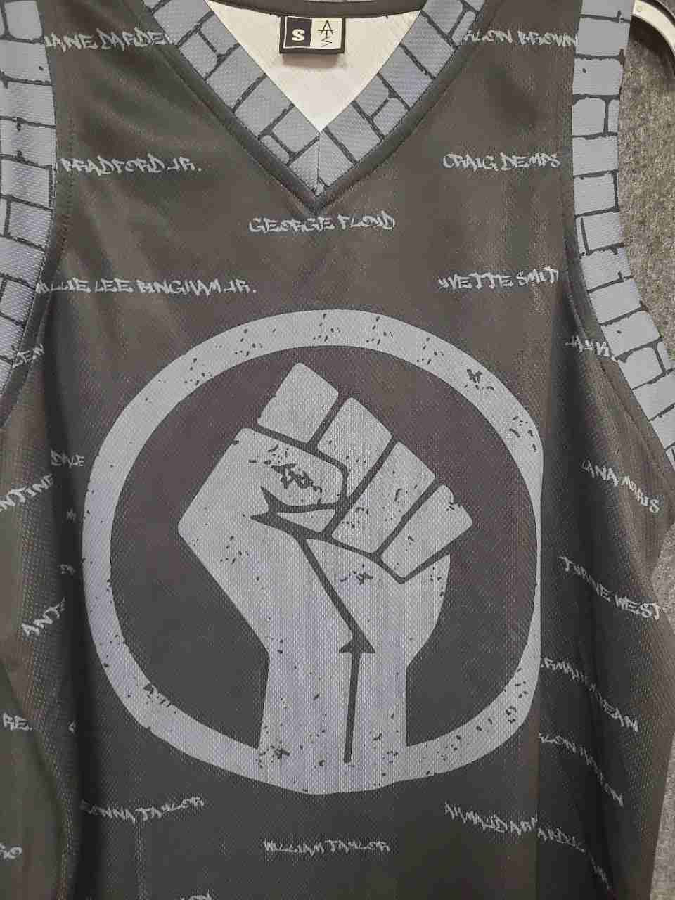 ATM Athletes of the Millennium Men's Black Lives Matter Jersey Tank Top Sz S