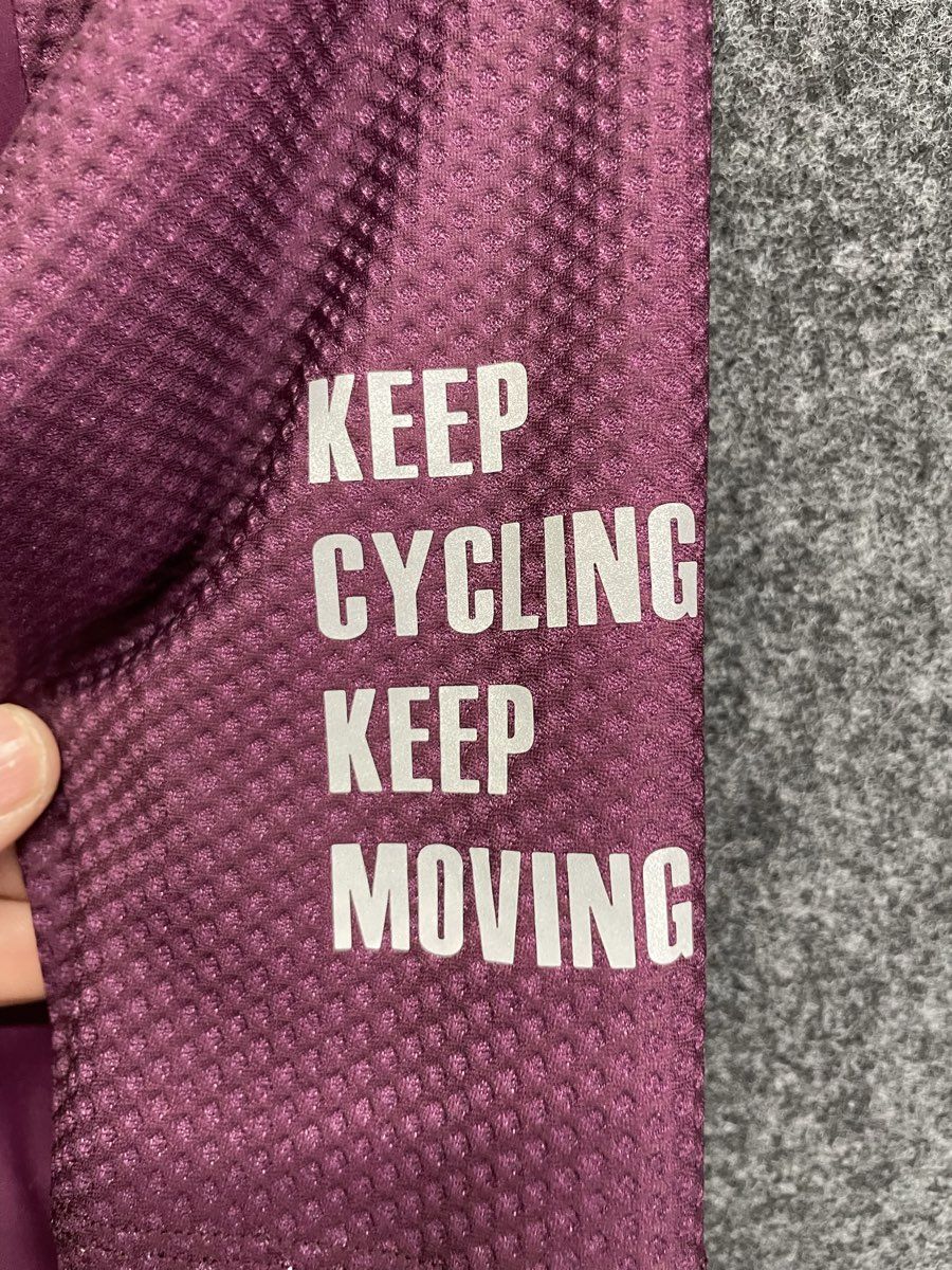 Darevie Men's DVJ180 Cycling Jersey Pink Magenta Full Zip Short Sleeve Sz S