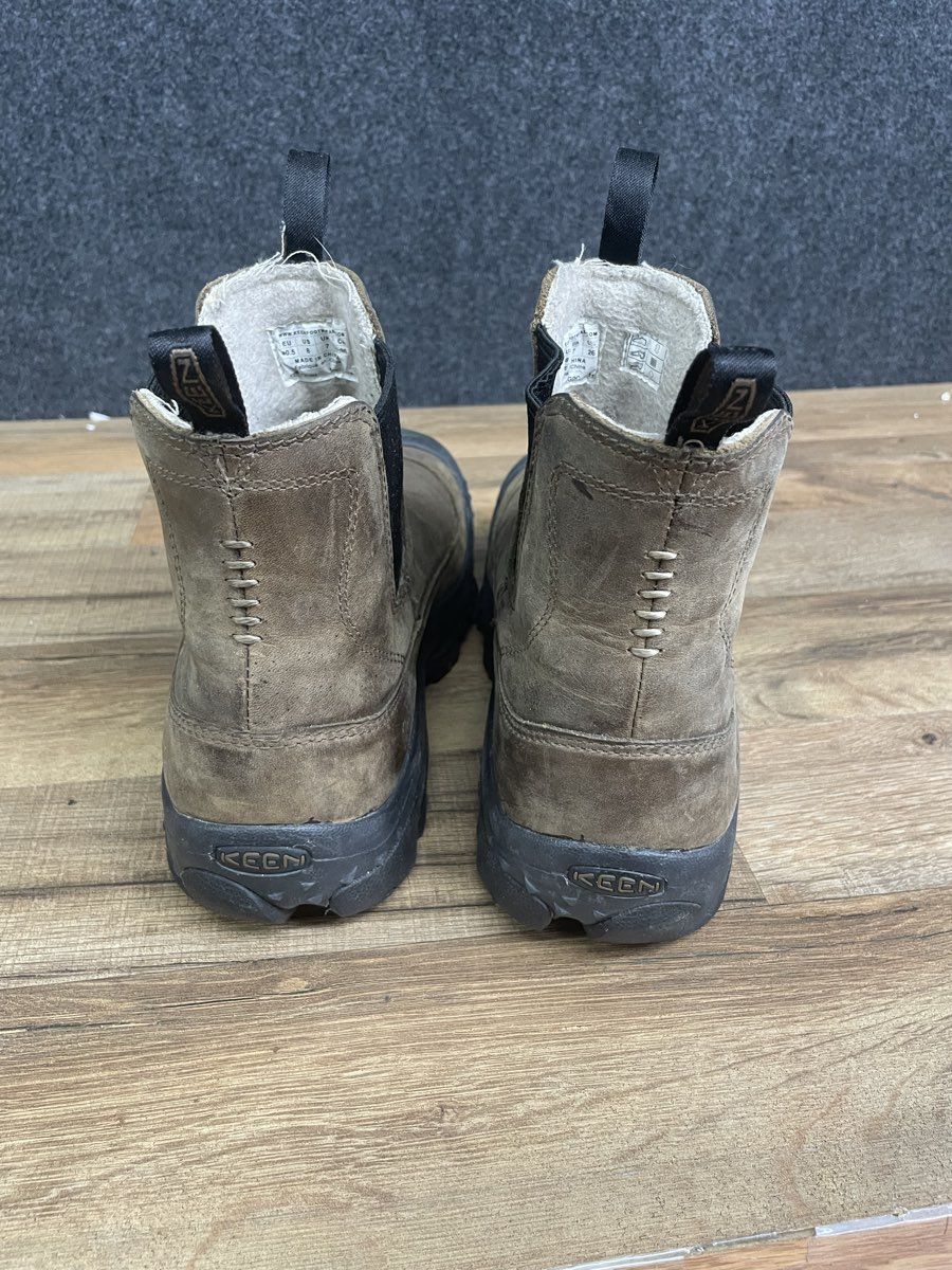 Keen Anchorage III Waterproof Pull On Insulated Brown Leather Boots Men's Size 8