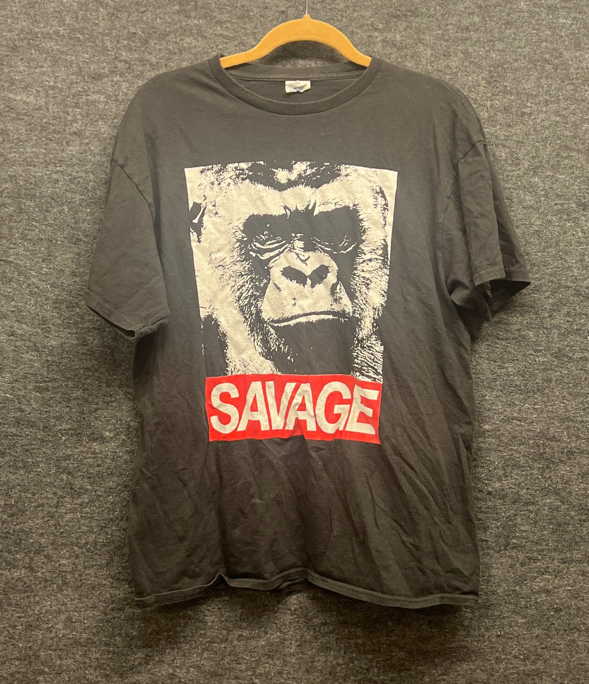 Vintage 2000s Savage Gorilla Streetwear T-Shirt Delta Pro Weight Sz L