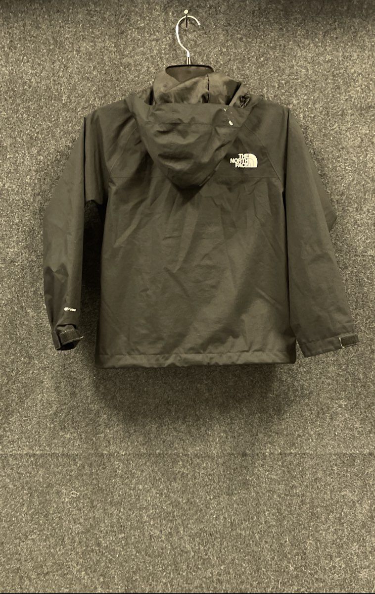 The North Face Boy's Resolve Black DryVent Waterproof Hooded Rain Jacket S 7/8