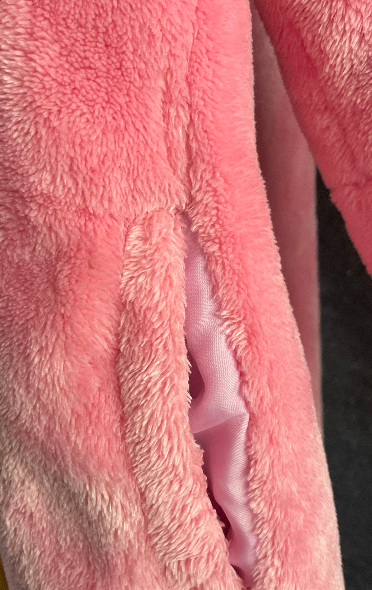 Tommy Bahama Girls Pink Full Zip Sherpa Fleece Jacket Thumbholes Sz L 10/12