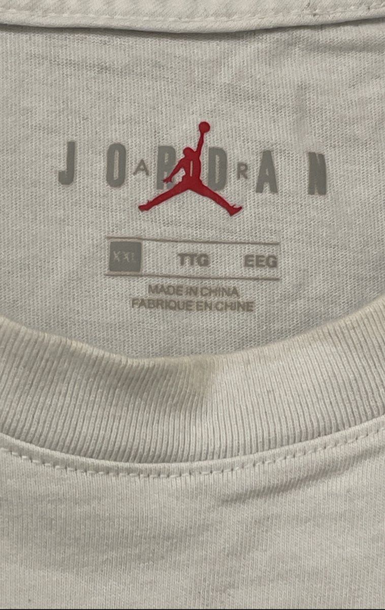 Jordan Men's White Legacy AJ 11 Jumpman Graphic T-Shirt Cotton Sz XXL