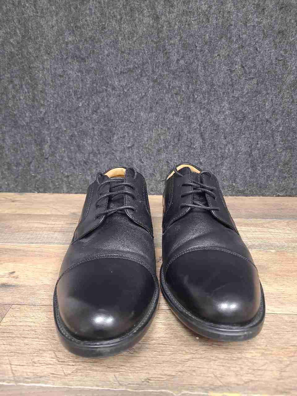 Florsheim Castellano Black Leather Cap Toe Derby Dress Shoes Size 9 D