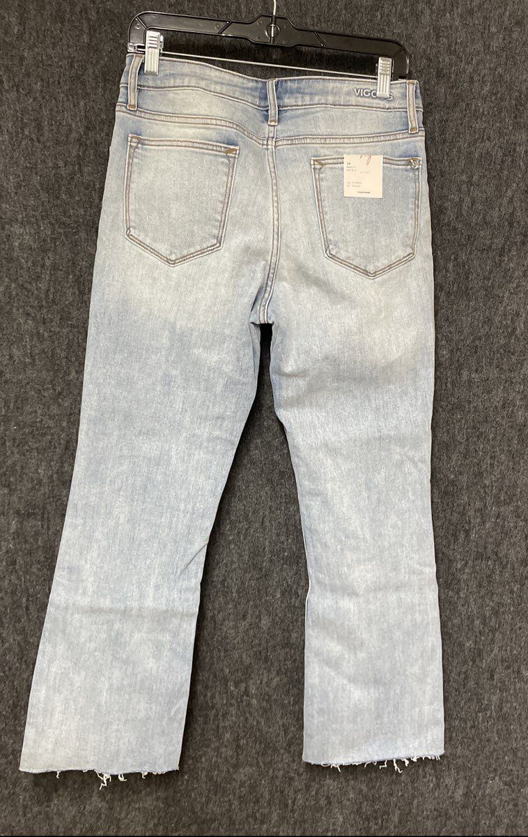 ViGoss Women's Marley Crop Boot Cut Light Wash Mid Rise Jeans NWT Sz 29