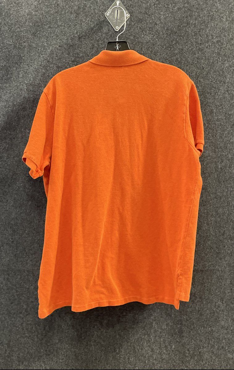 Polo Ralph Lauren Men's Orange Custom Fit Pique Polo Shirt Sz XL
