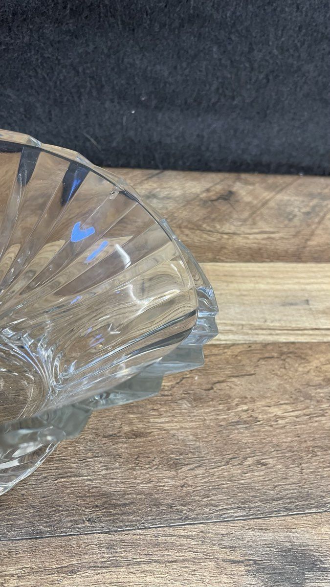 Vintage Style Mikasa Flores Flai Crystal Oval Bowl