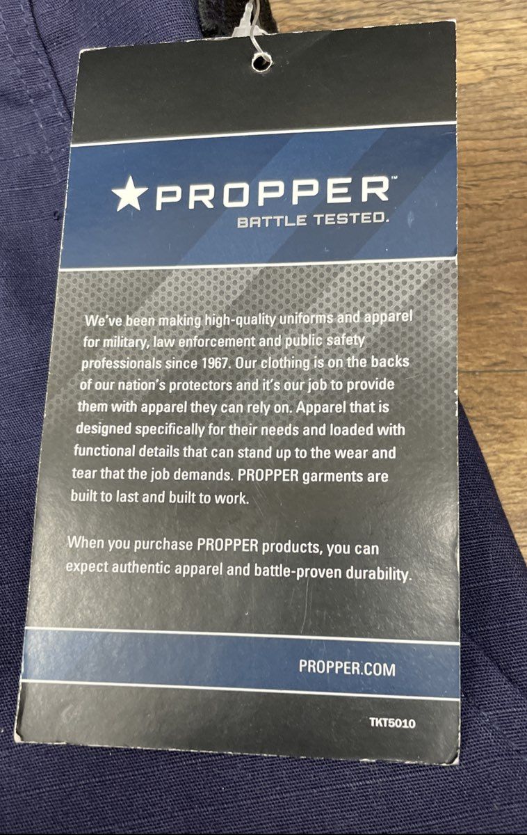 Propper Men's Navy Blue BDU Cargo Tactical Pants NWT XSR