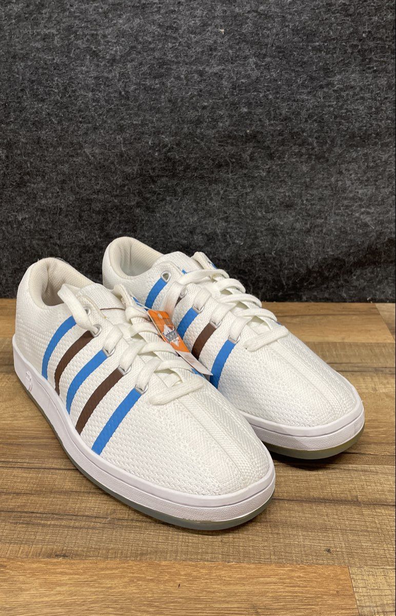 K-Swiss The Classic '88 White Blue Brown Low Top Men's Sneakers Size 10 NWT