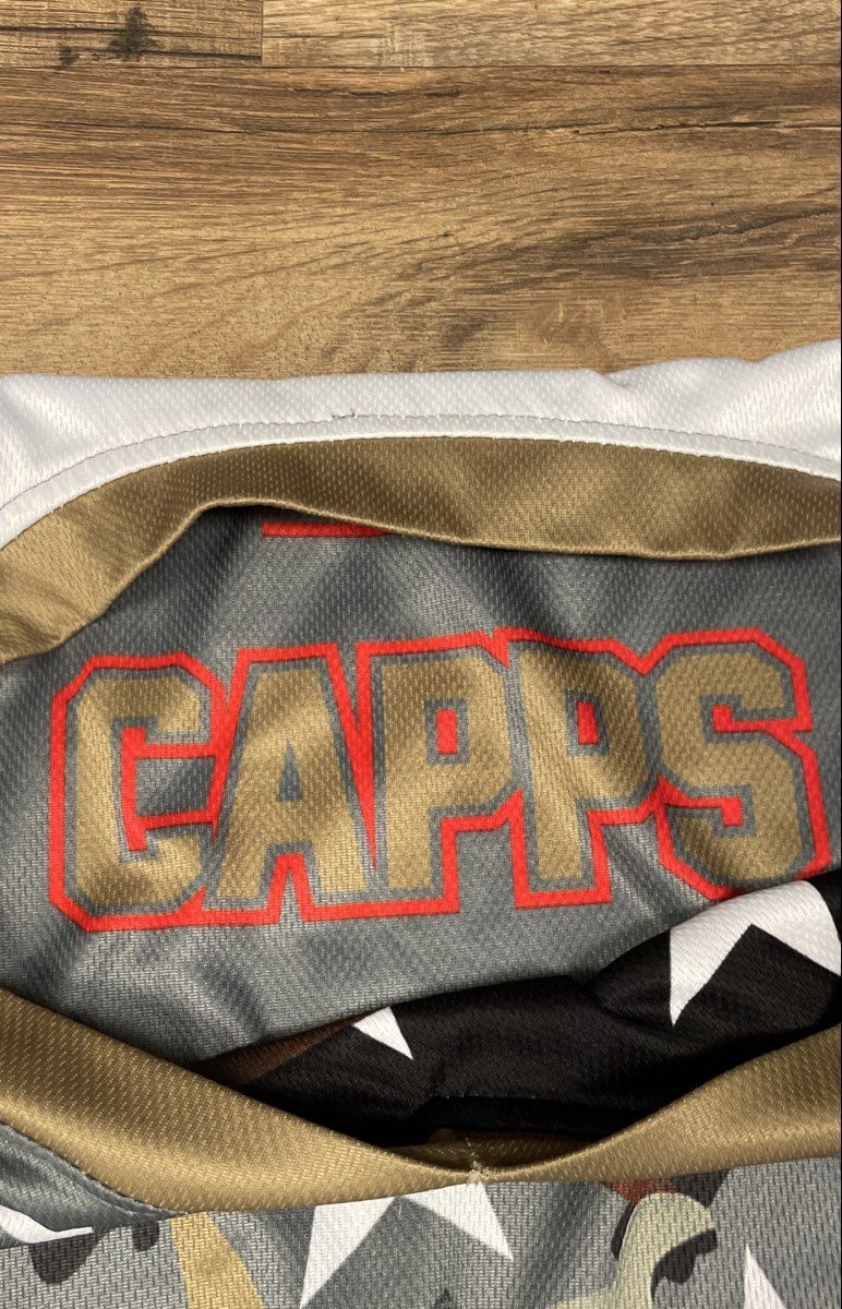 E360 Men's USMC 2nd Maintenance Battalion Basketball Jersey Gray Capps 28