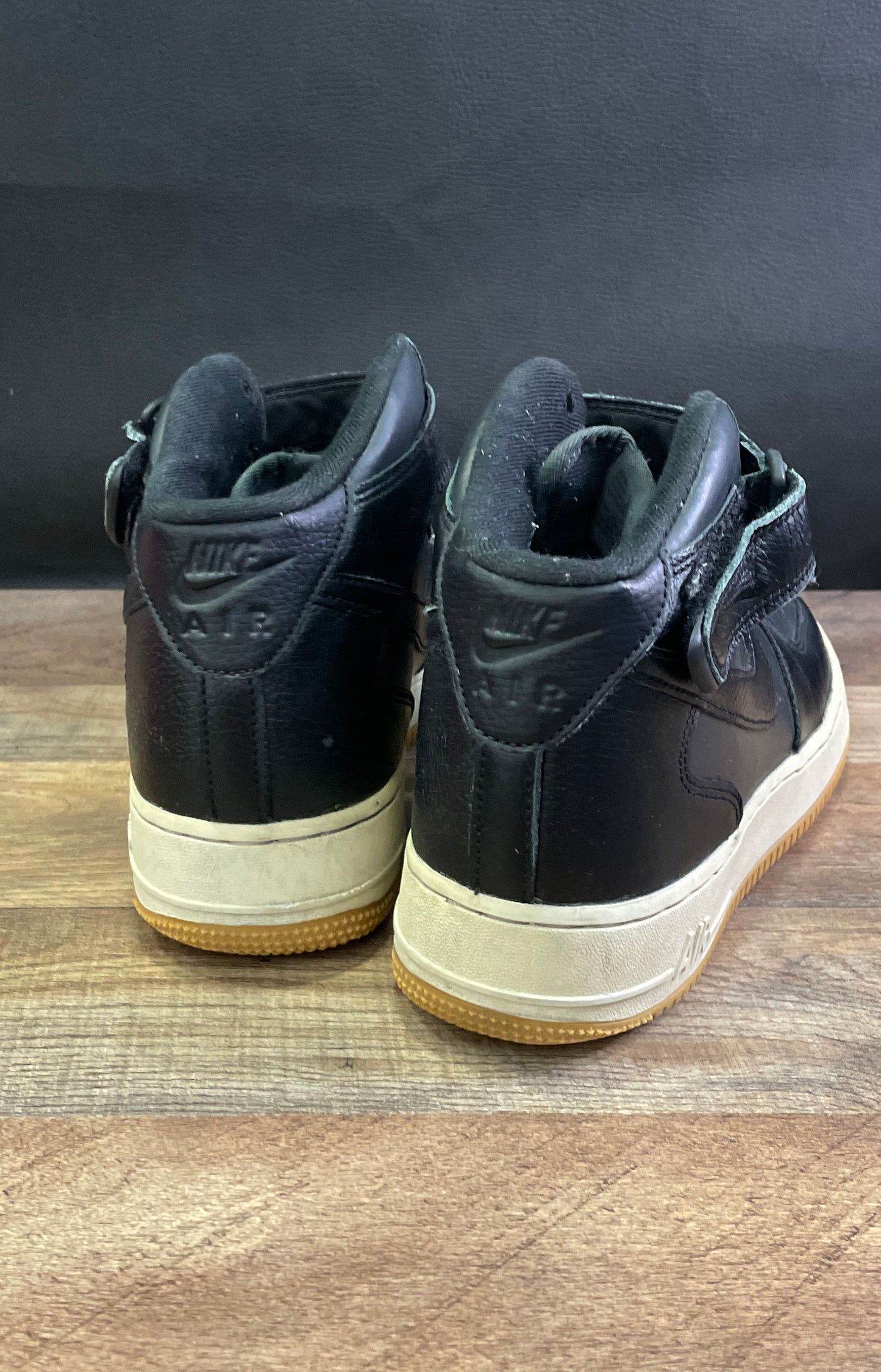 Nike Air Force 1 Mid '07 Black Sail Gum Light Brown Men's Size 10