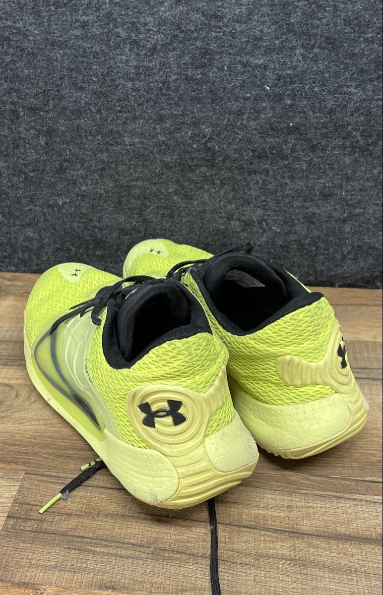 Under Armour Spawn 2 Volt Neon Yellow Black Basketball Shoes Size 12.5