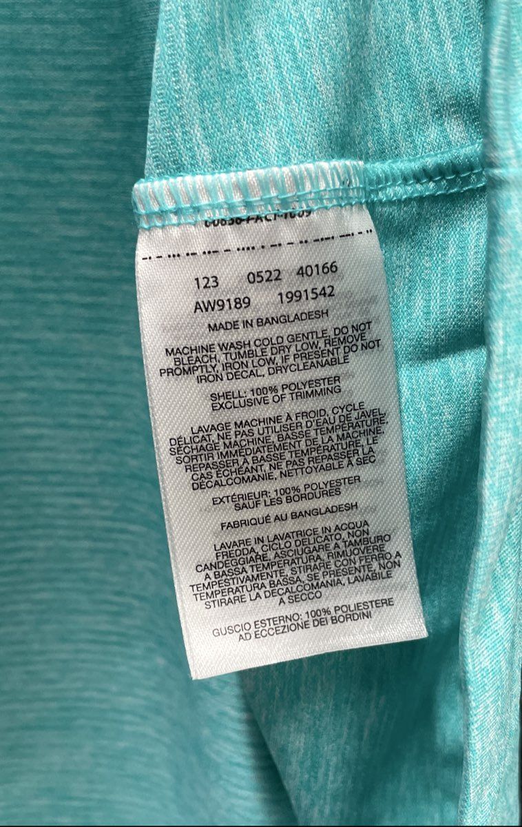 Columbia Women's Aqua Heather Omni-Wick Pleated Back Tank Top Sz 1X NWT