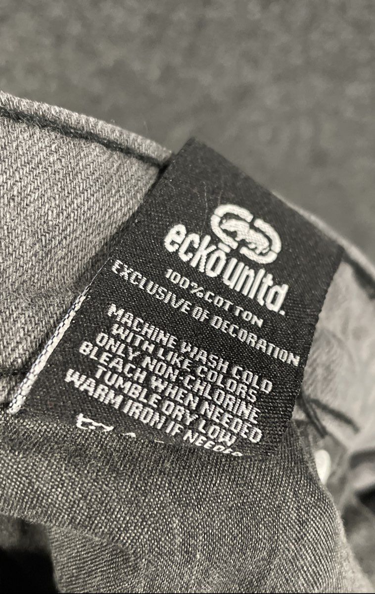 Ecko Unltd Men's Grey Rawthentic Denim Shorts Size 40