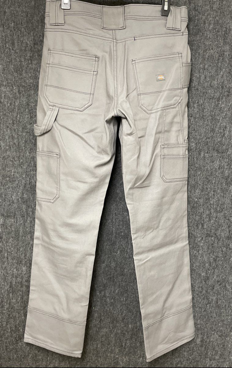 Dickies Women's Gray Flex Regular Fit Double Knee Carpenter Dock Pants Sz 8