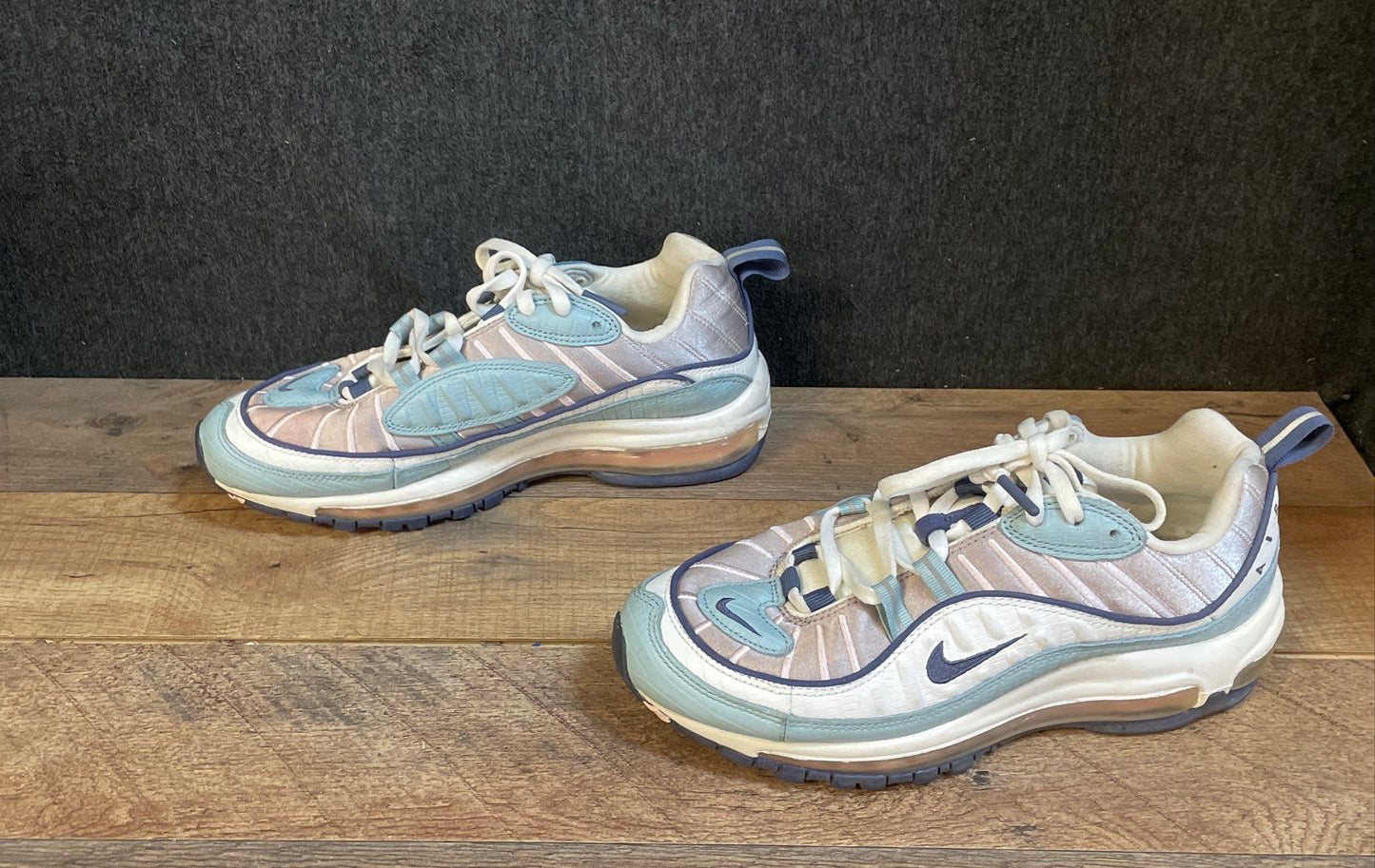 Nike Air Max 98 Iced Lilac Fresh Mint Women's Running Shoes Size 8