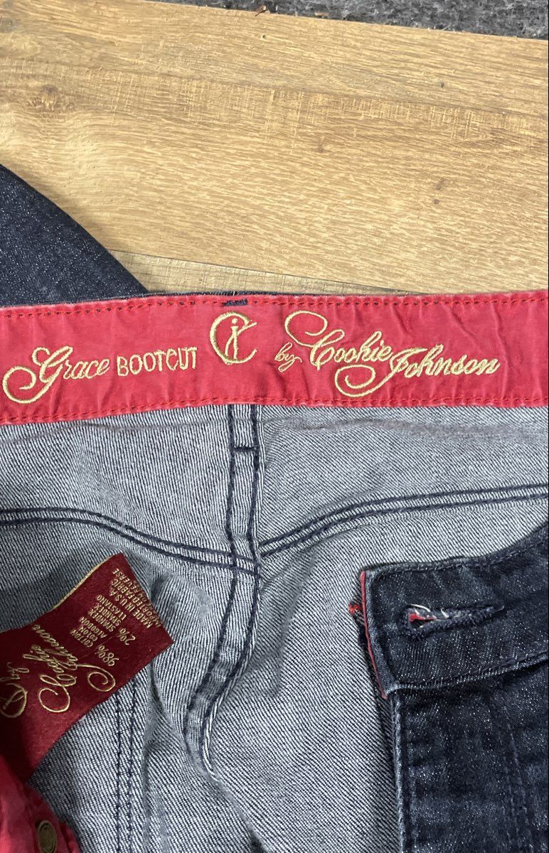 CJ by Cookie Johnson Women's Grace Bootcut Dark Gray Stretch Denim Jeans Size 31