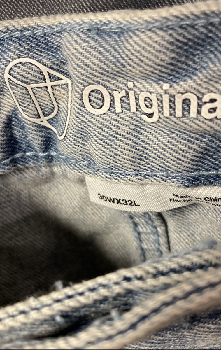Original Use Men's Baggy Carpenter Pant Light Wash Blue Denim NWT Sz 30x32