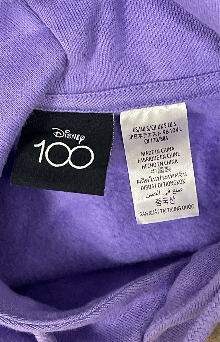 Disney 100 Years of Wonder Hoodie and Sweatpants Set Purple Size Small Mickey