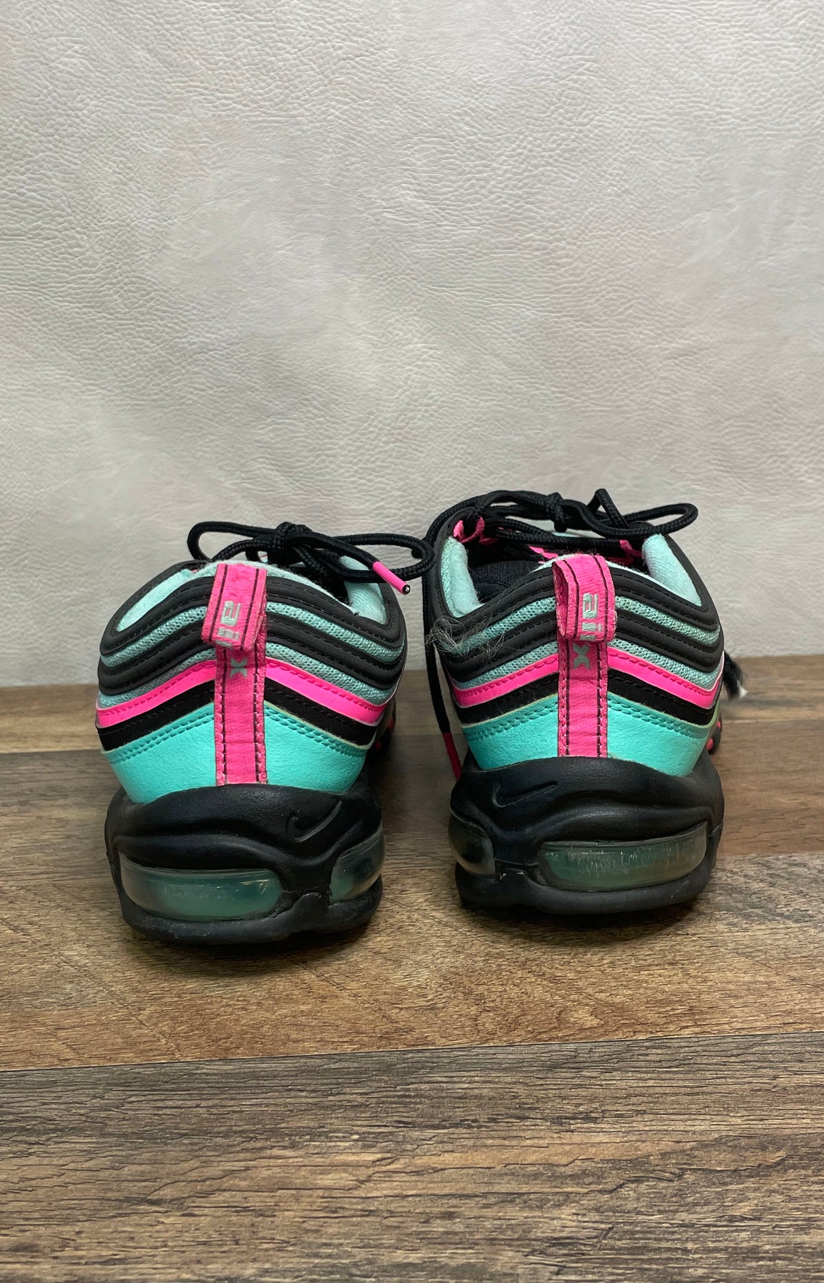 Nike Air Max 97 South Beach Turquoise Pink Black Men's Sneakers Size 10