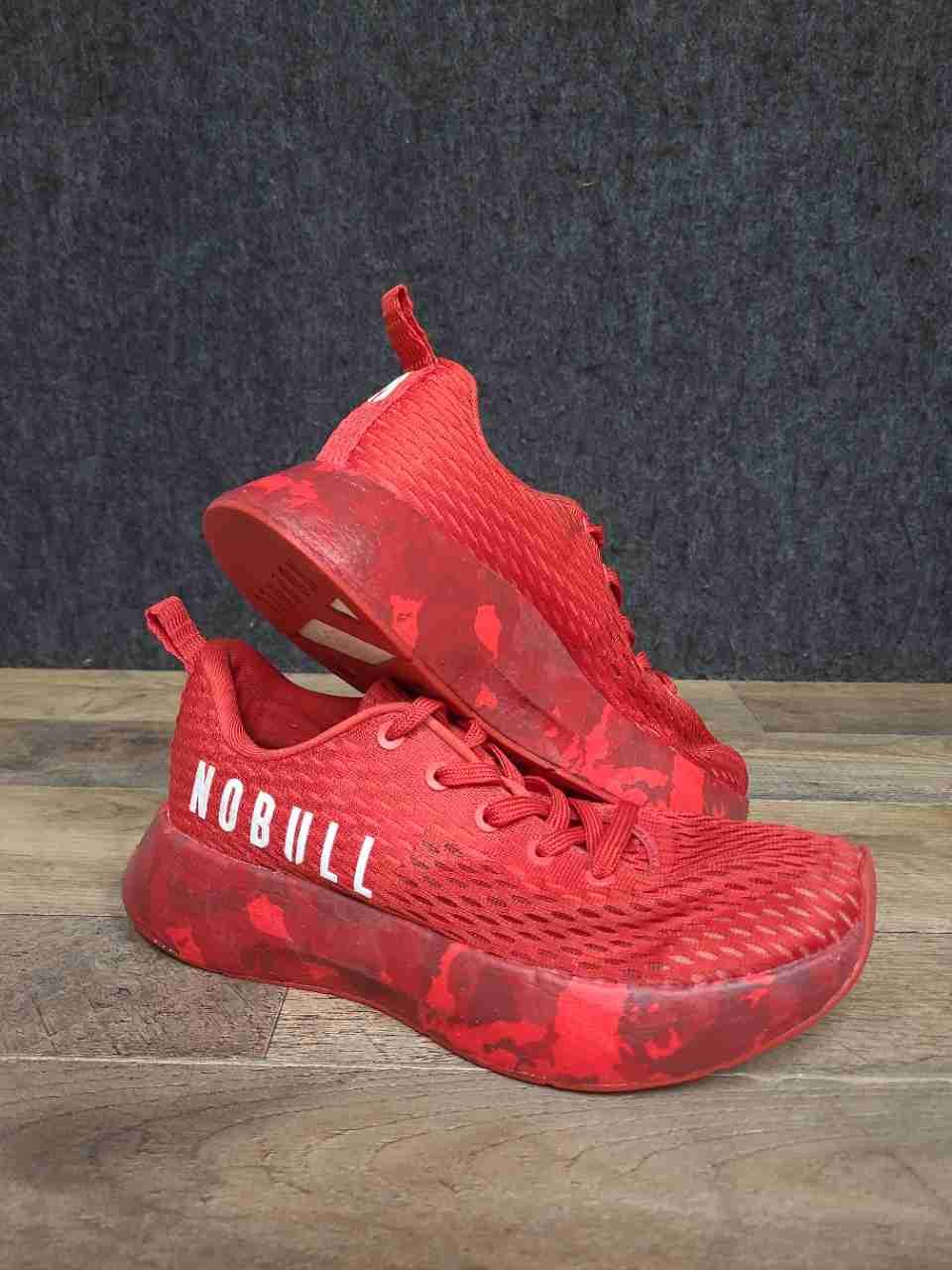 NOBULL Mesh Runner Red Marbled Camo Training Shoes Men's 7.5 Women's 9