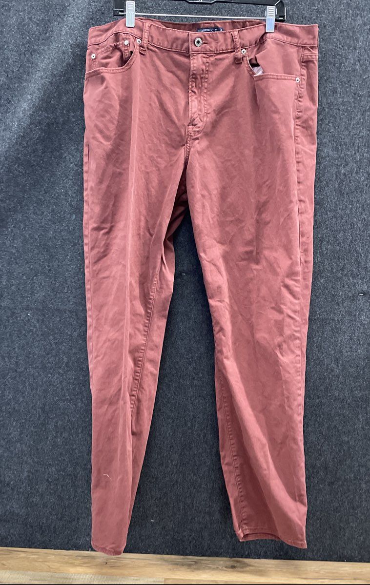 Lucky Brand Men's Red 5-Pocket Chino Jeans Stretch Twill Pants Sz 40x32