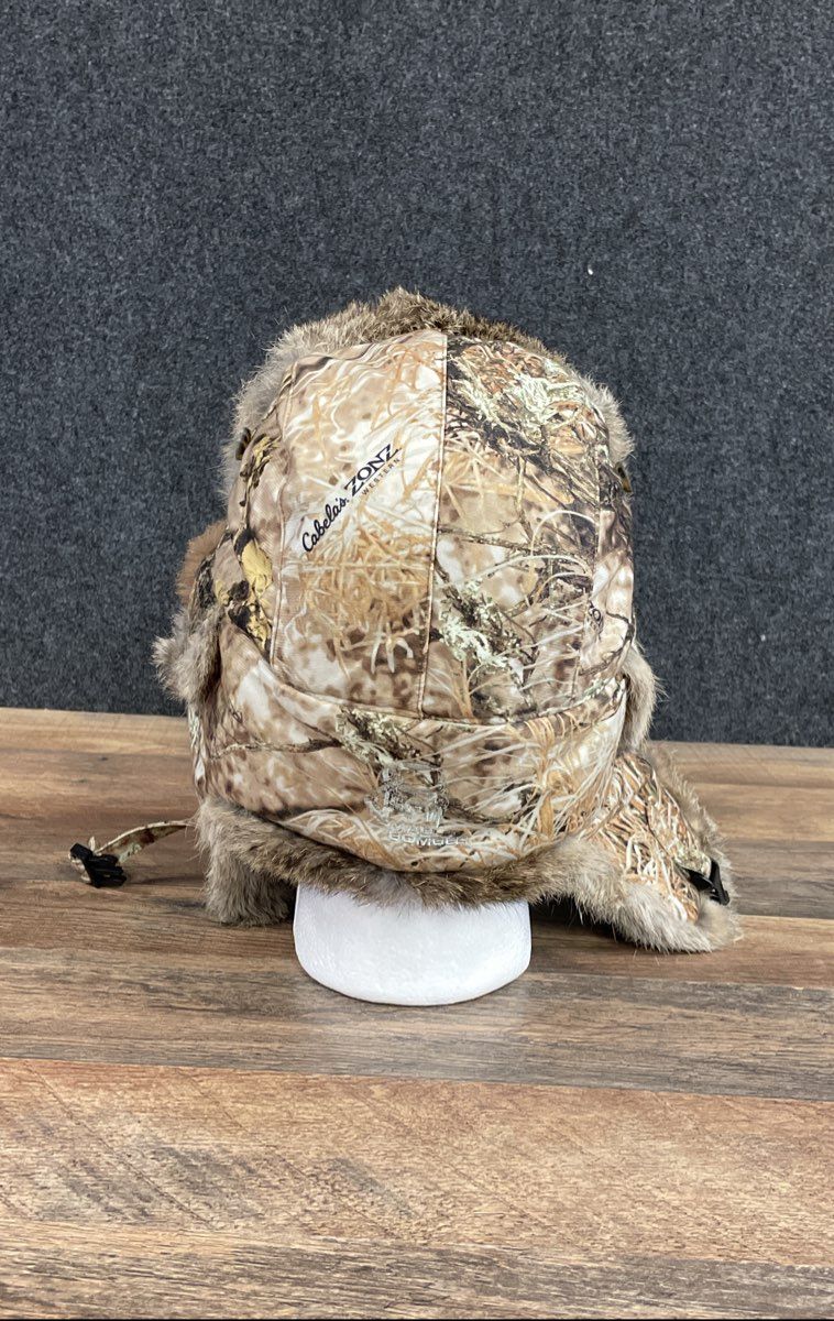 Mad Bomber x Cabela's Men's ZONZ Western Camo Rabbit Fur Trapper Hat Size L