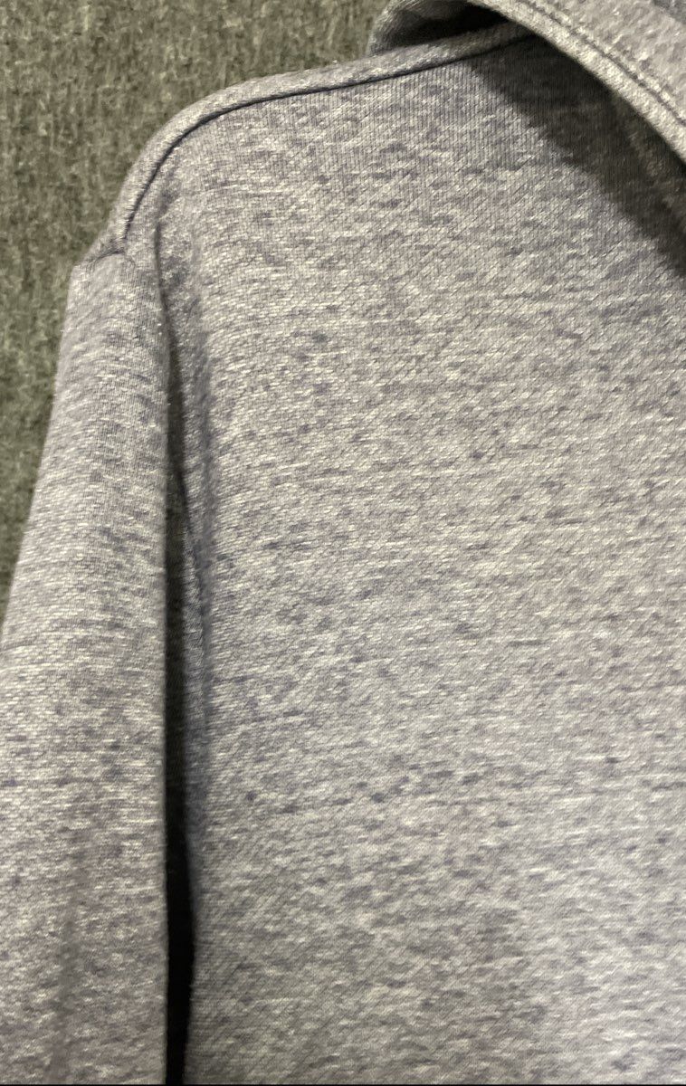 Michael Kors Men's Heather Gray Fleece Full Zip Hoodie Logo Patch Sz M