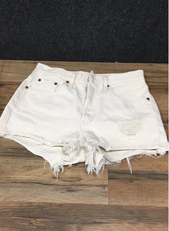 Lot of 3 Levi's Women's Cut Off Denim Shorts High Rise Button Fly
