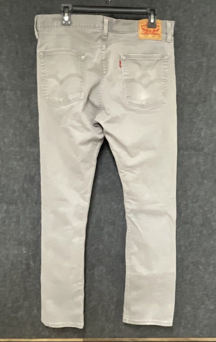 Levi Strauss & Co. Men's 513 Slim Straight Gray Denim Jeans Size 36x34