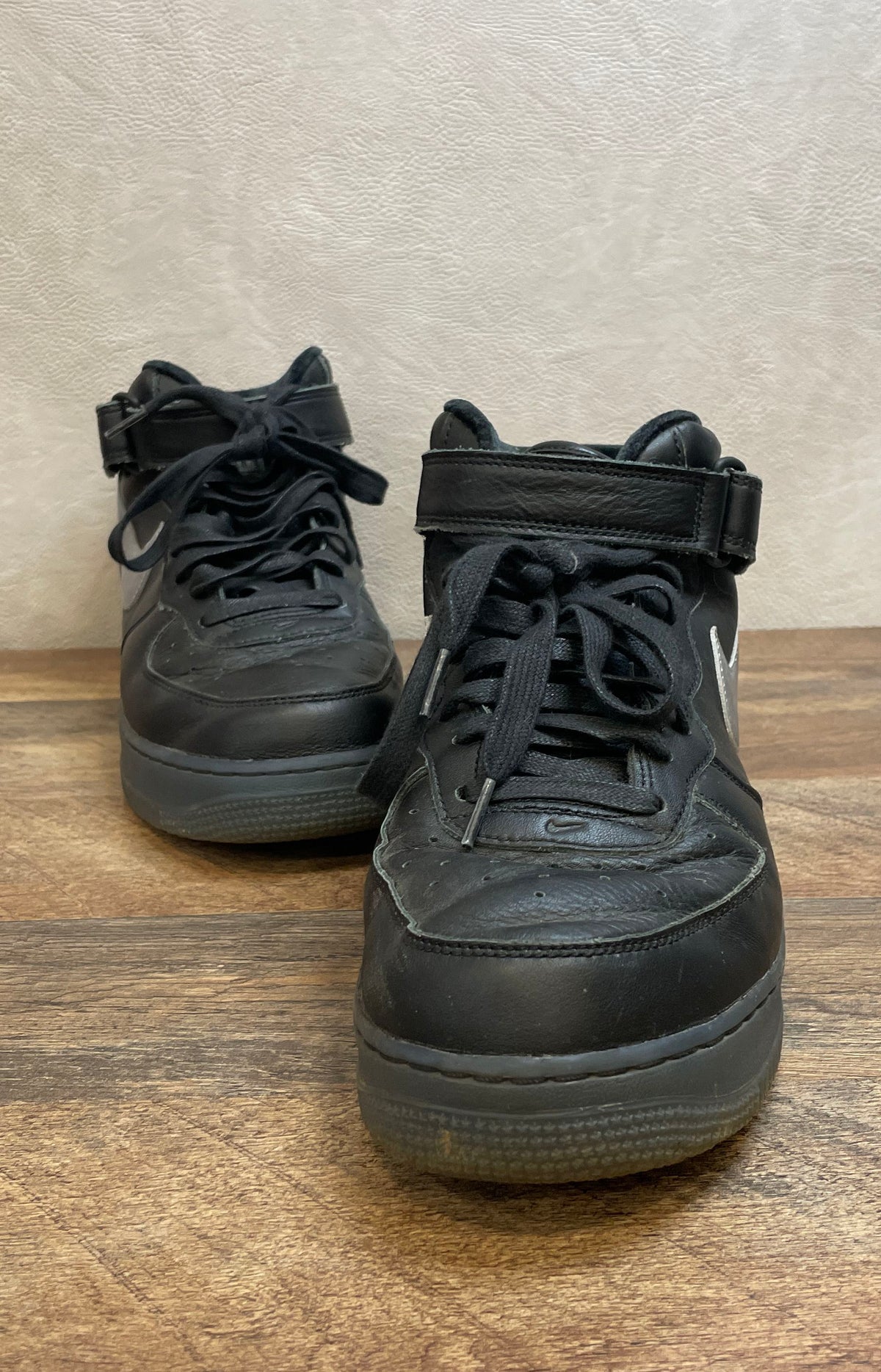 Nike Air Force 1 Mid '07 Black Metallic Silver Men's Size 11.5 DX3061-001
