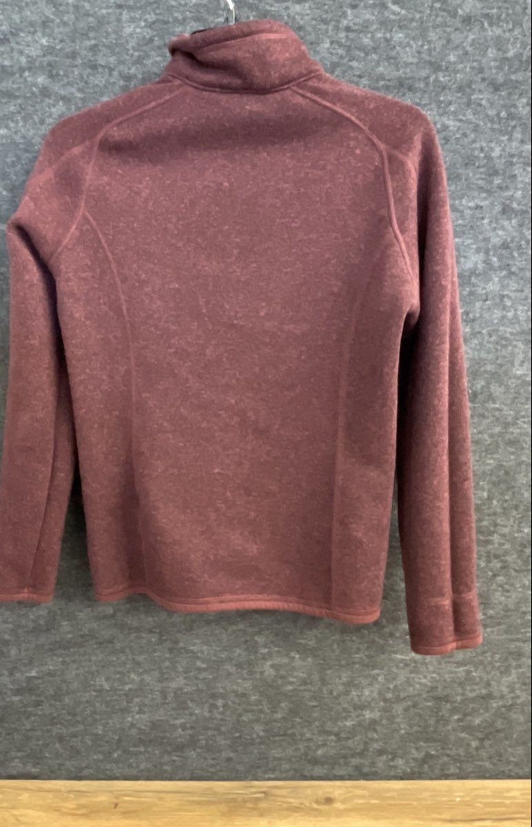 Patagonia Women's Better Sweater 1/4 Zip Fleece Pullover Burgundy Maroon Sz S