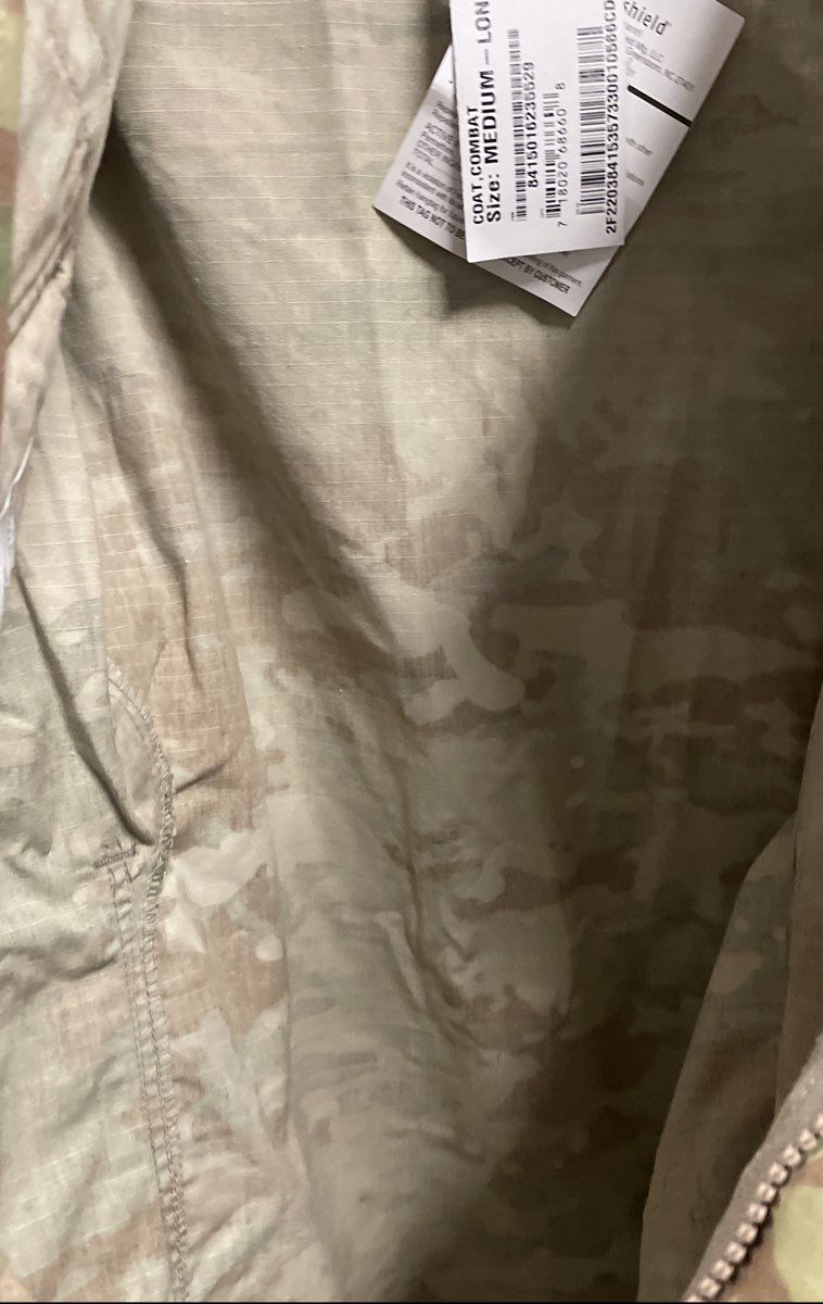 US Army Men's OCP Combat Coat Insect Shield Permethrin Treated NWT Medium Long