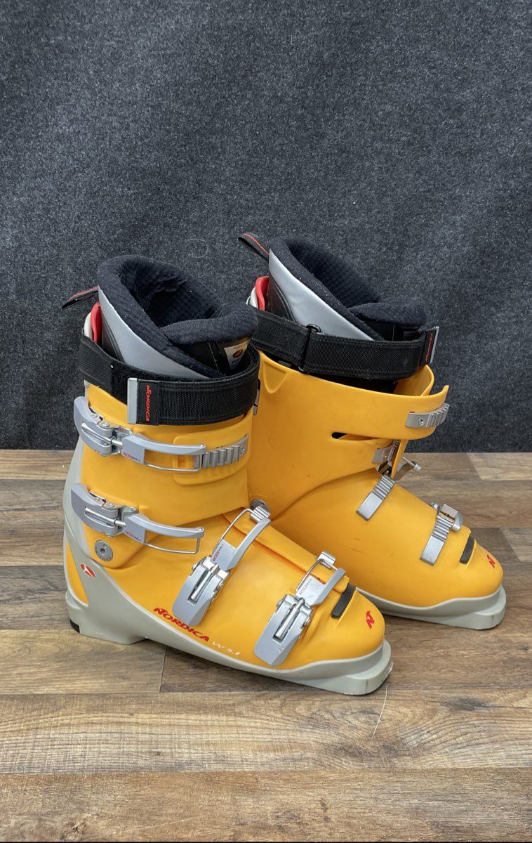 Nordica W5.1 Mens Ski Boots Size 27.5 Flex 70 Orange Gray Made in Italy