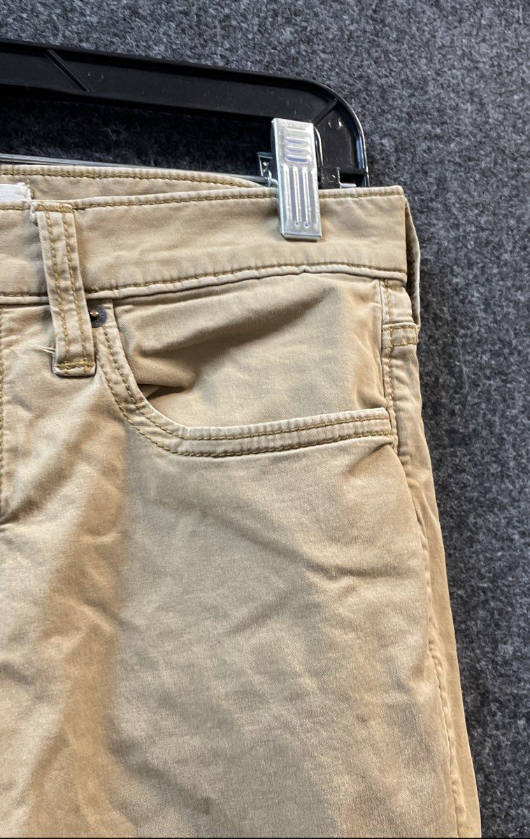 Hollister Men's Chino Pants Khaki Tan Slim Fit Stretch Trousers W28 L30