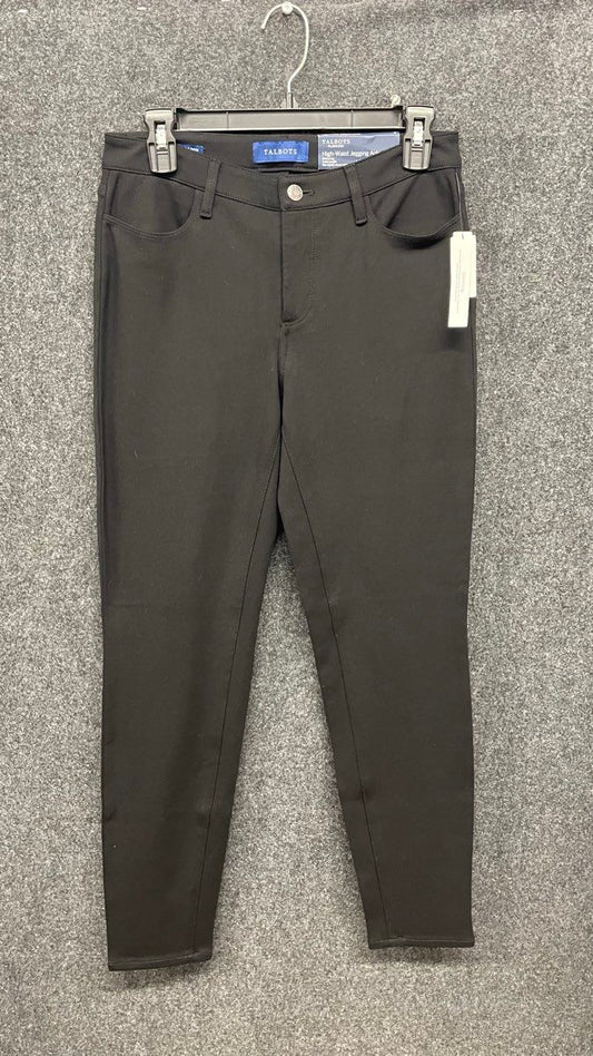 NWT Talbots Women's Flawless High-Waist Jegging Ankle Pants Black Size 2