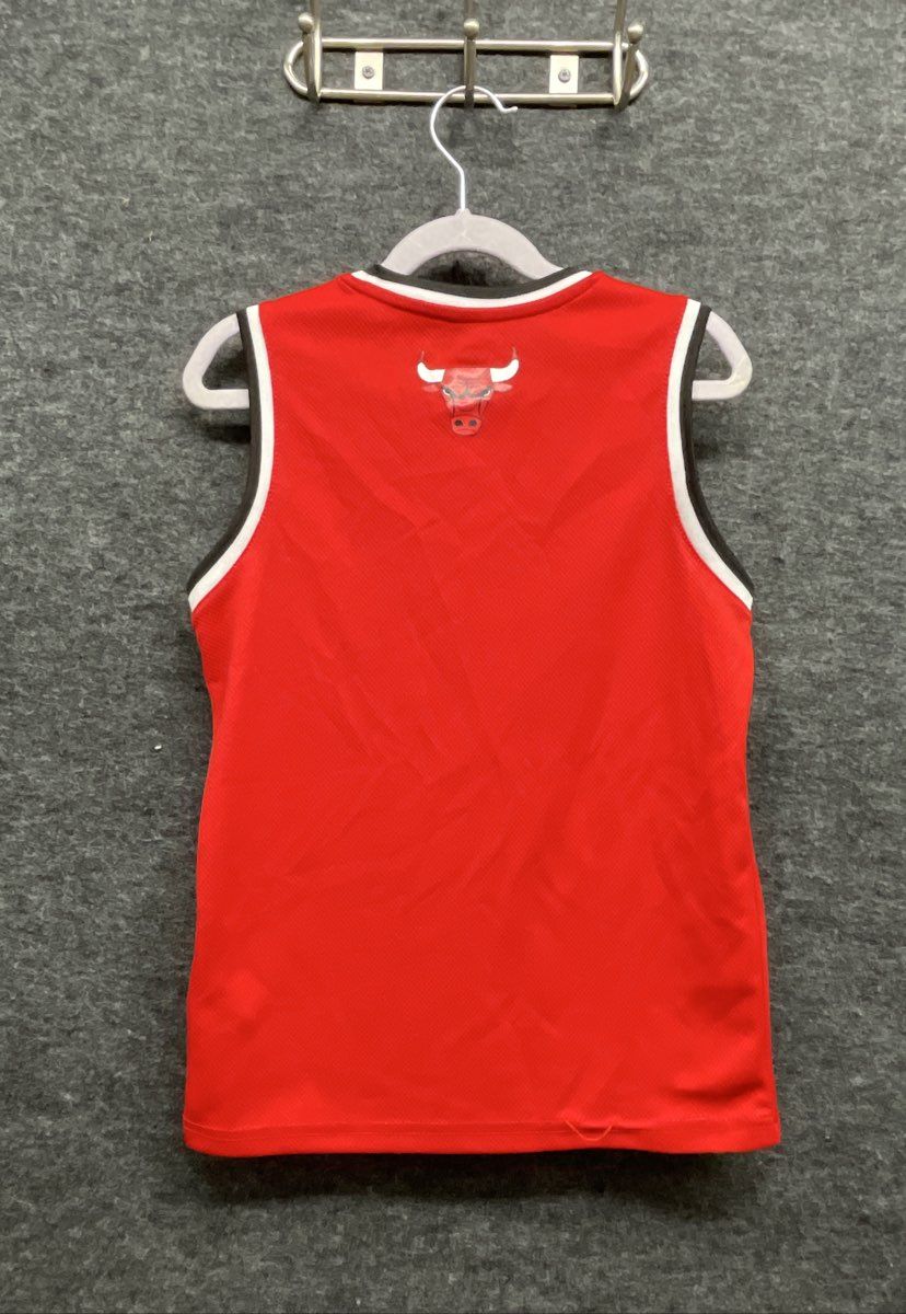 NBA Chicago Bulls Basketball Jersey Red Mesh Replica Sleeveless Fan Gear