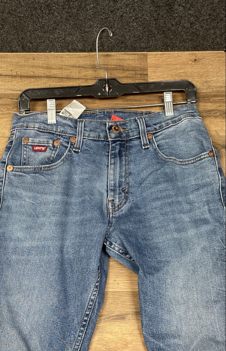 Levi's Men's 65504 Skinny Taper Jeans Light Wash Blue Stretch Denim Sz 30x32